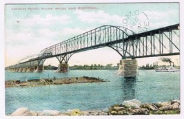 Postcard Canadian Pacific Railway Bridge Near Montreal Quebec - £3.12 GBP