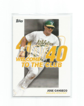 Jose Canseco (Oakland) 2023 Topps Welcome To The Club 30/30 Insert Card #WC-2 - £2.30 GBP