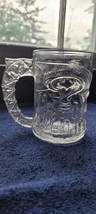 Vintage 1995 McDonalds Batman Forever Mug Clear Glass Collectible Decorative - £5.58 GBP