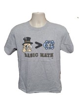 Basic Math Greater Than North Carolina Tar Heels Adult Medium Gray TShirt - £15.93 GBP