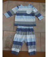 george striped t shirt &amp; leggings trousers  age 0-3 months 56-62cm - $6.71