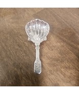 Sterling Silver Clam Shaped Pattern Sugar Shell Spoon Vintage Shell - $644.94 MXN