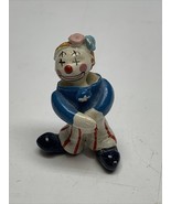 Ceramic Circus Clown Handpainted Flower Hat Figurine Collectible KG - €8,48 EUR
