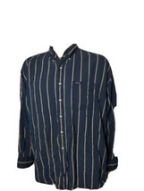 Vintage Chaps Ralph Lauren Button Down Shirt Blue White Striped L/S Mens... - £10.83 GBP