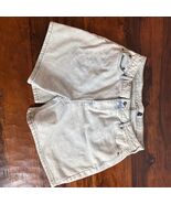 Project Rebel Denim Light Wash High Waisted Jean Shorts Size 15 Light Blue - $21.78