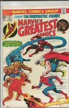 Marvel&#39;s Greatest Comics #55 VINTAGE 1975 Reprints Fantastic Four 73 Spiderman - $19.79