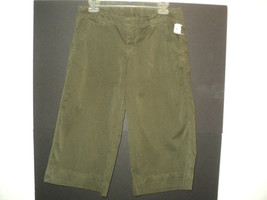 NEW Lucky Brand Dungarees Gaucho Shorts Size 2/26 Olive Green with Defect - £16.61 GBP