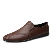 Men Shoes Casual  Brand Men Loafers Genuine Leather Moccasins Breathable Boat Sh - £48.96 GBP