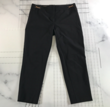 Escada Pants Womens EUR 40 Black Straight Leg High Rise Zip Fly Front Pockets - £41.97 GBP