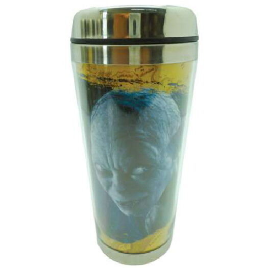 The Lord of the Rings Gollum 16 ounce Metal Full Color Travel Mug, NEW B... - $14.48