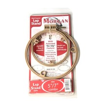 Morgan Lap Stand Combo 5&quot; 7&quot; Quilting Hoops No Slip Punch Needle Embroid... - $62.00