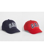 New Gap Kids Logo Red Navy Blue Twill Cotton Hat Patch Baseball Cap XS/S... - £11.02 GBP