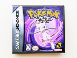 Pokemon Ultra Violet Version Gameboy Advance GBA SP w/ Custom Case US Seller - £19.17 GBP
