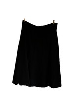 Lane Bryant A Line Midi Skirt Women Size 14/16 Black Rayon Pull On Stret... - $433.64 MXN