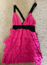 Bebe Pink Ruffle Tank Top Size XS - $20.00