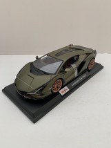 Maisto Lamborghini Sian FKP 37 1:18 Diecast Dark Green Car Figure - £47.18 GBP