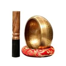 Tibetan Singing Bowl Set – Handmade Nepal Meditation Sound Bowl with Mallet - $15.83