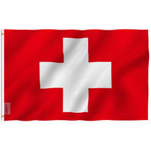 Anley Fly Breeze 3x5 Foot Switzerland Flag - Swiss Flags Polyester - $7.39