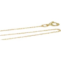 14K Yellow Gold Solid 18&quot; Cable Chain Jewelry - £55.08 GBP