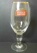 Stella Artois gold rim crystal chalice STAR stem 40cl Belgium - £6.58 GBP