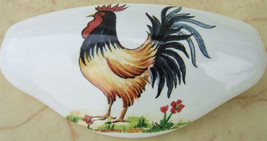 Ceramic Cabinet Drawer Pull Rooster Single Cockeral Chicken - £6.72 GBP