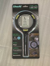LitezAll COB LED Lighted Magnifier - ULTRA BRIGHT with Batteries - £12.68 GBP