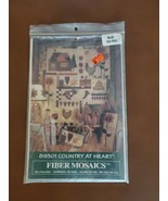 Fiber Mosaics 89301 Country At Heart Quilt Pattern Country Farmhouse Decor - $7.69