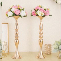 Golden Elegance: 19.7&quot; Tall Candle Holders - Wedding Centerpieces for Tables. En - $49.49