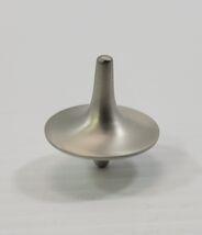 *B92) Inception Inspired Silver Tone Metal Spinning Top Fidget Toy - $11.87