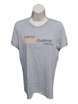 JP Morgan Code for Good Challenge Womens Small Gray TShirt - £11.68 GBP
