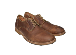 Johnston Murphy Shoes Mens 11.5 J&amp;M Brown Sheepskin Leather Crepe Sole H... - £29.78 GBP