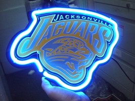 NFL Jacksonville Jaguars Football 3D Beer Bar Neon Light Sign 12&quot; x 8&quot; - $199.00