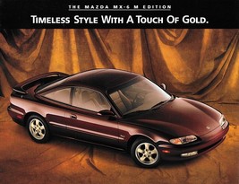 1996 Mazda MX-6 M EDITION sales brochure sheet US 96 Gold - $8.00