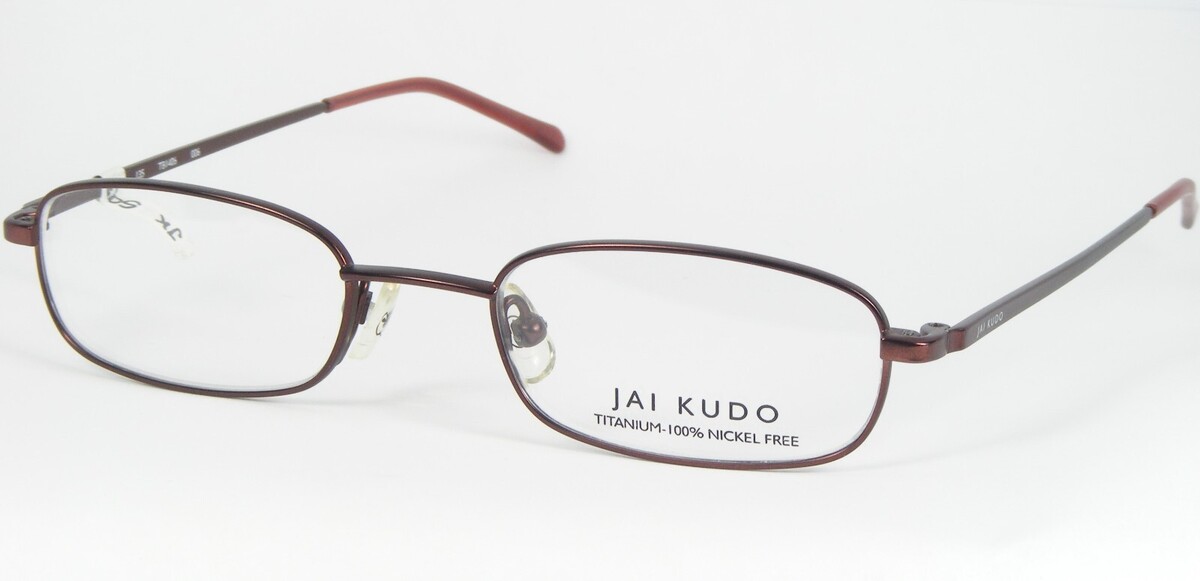 JAI KUDO TB1406 006 Redwood Brille Brille Titanrahmen 45-18-135mm - $56.43