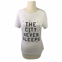 NYC Party Queen - The City Never Sleeps Tee Black White M - £3.87 GBP