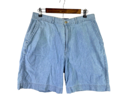 Ralph Lauren Size 33 Shorts Mens Chambray Blue Jean Denim Chino Style - £29.37 GBP