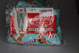 Rudolph Ladies Sleep Jogger With Pockets Nickelodeon Medium New - $12.86
