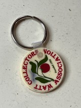 Vintage Watt Collectors Association Cream w Apple Rubber Key Chain Backp... - £7.45 GBP