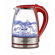 Brentwood Tempered Glass Tea Kettles, 1.7-Liter, Red - £63.13 GBP