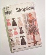 Simplicity 8804 Dress in 3 Lengths Size P 12-16 Sewing Pattern Cut Compl... - £6.99 GBP