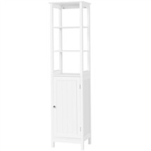 3 Tier Bathroom Floor Cabinet With Open Shelf And Door Cabinet Organizer... - £89.55 GBP