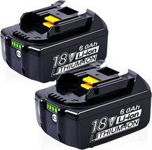 【Upgrade】 CaliHutt 2 Pack 18V 6000mAh Replacement Battery for, ion Battery - £54.34 GBP