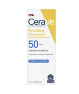CeraVe Hydrating Mineral Sunscreen SPF 50 Face Lotion 2.5 fl oz - £18.87 GBP