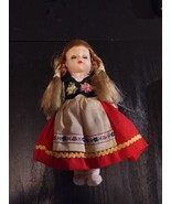 Symbol of Quality #7013  7&quot; doll Made in Hong Kong vest Ruffles No hat V... - £8.48 GBP