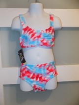 ART CLASS Splash Tie Dye Bikini Set UPF 50+ Size XS (4/5) Girl&#39;s NEW - £16.30 GBP