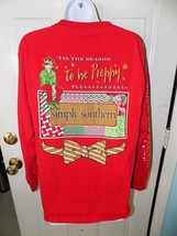 Simply Southern  &#39;Tis the Season to be Preppy Red Long Sleeve Shirt Size... - £16.05 GBP