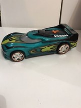 Hot Wheels Toy State 9&quot; Hyper Racer car w sounds blue flashing lights - £7.00 GBP