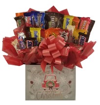 Wishing You a Merry Christmas Chocolate Candy Bouquet gift box - £47.78 GBP
