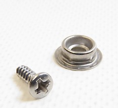 Snap Stud, 3/8&quot; Stainless Steel w/ #6 Stainless Steel ½&quot; Screw, 10 Pc. - €11,00 EUR