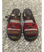 Born Santa Fe Mules Womens 9 Wool Aztec Blanket Southwestern Slip On Clo... - £34.84 GBP